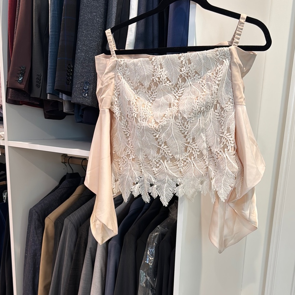 Elegant Lace Off-Shoulder Top